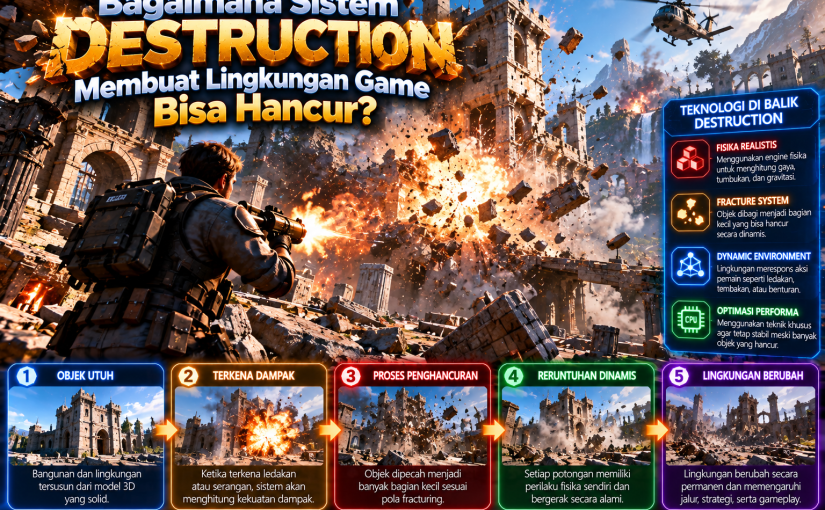 Bagaimana Sistem Destruction Membuat Lingkungan Game Bisa Hancur?